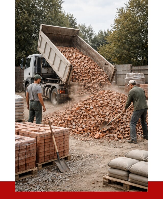 Бой кирпича в Великих Луке с доставкой от 4342 руб/куб | ПРОНЕРУДВкл