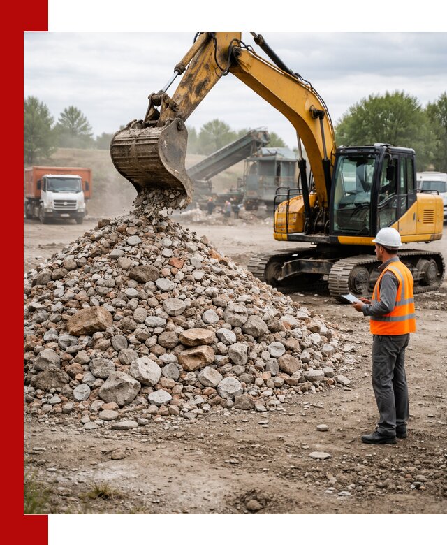 Доставка и вывоз строительного боя в Великих Луке
