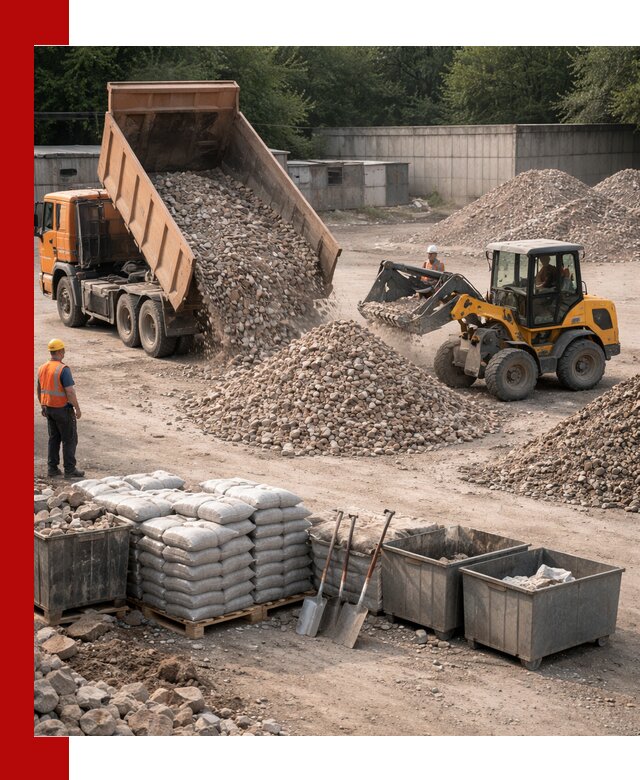 Вторичные материалы для отсыпки в Великих Луке — поставка и доставка