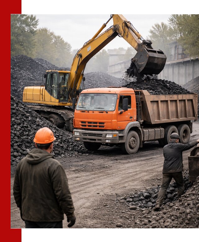 Доставка угля автотранспортом в Великих Луке быстро и выгодно