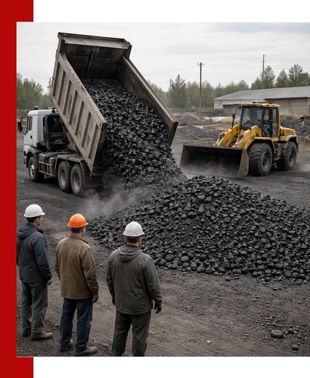 Доставка угля антрацита в Великих Луке с самосвалами и погрузкой