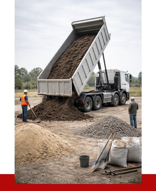 Доставка самосвалом 30 кубов в Великих Луке от 8786 р. | ПРОНЕРУДВкл