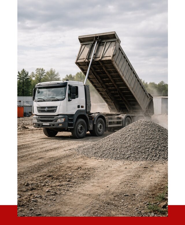 Доставка самосвалом 40 кубов в Великих Луке от 9303 р. | ПРОНЕРУДВкл