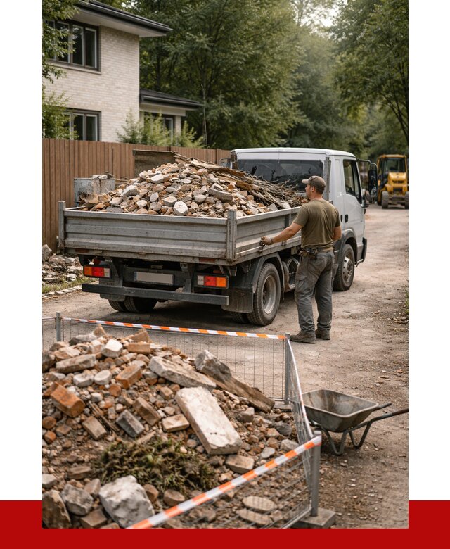 Вывоз строительного мусора с погрузкой в Великих Луке от 7753 р | ПРОНЕРУДВкл