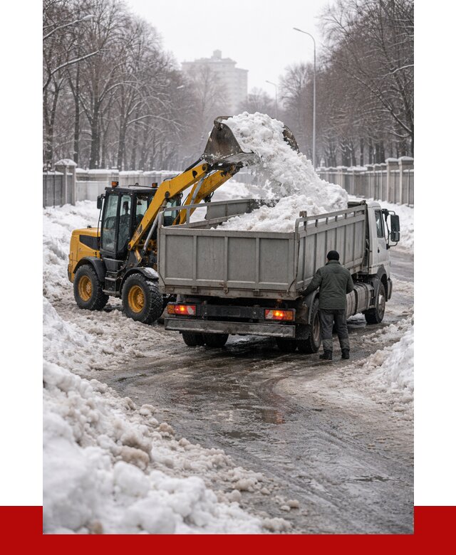 Вывоз снега с погрузкой в Великих Луке от 3618 р. ПРОНЕРУДВкл