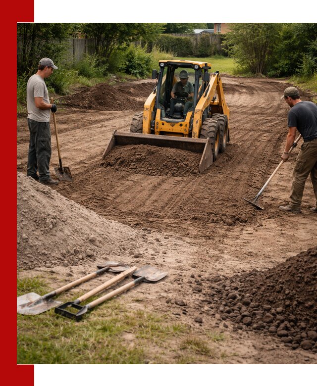 Планировка участка грунтом с вывозом и доставкой в Великих Луке