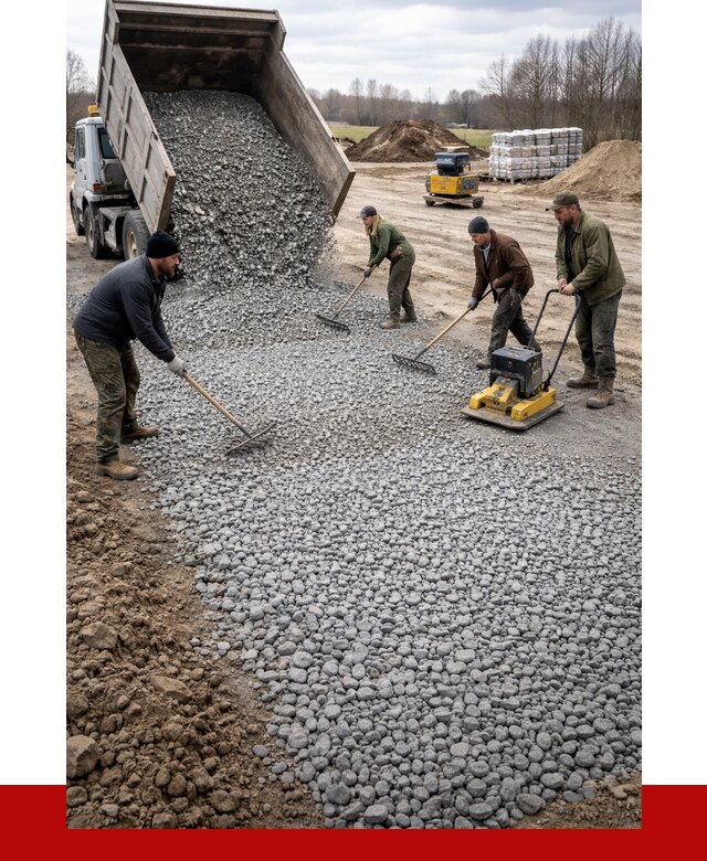 Устройство щебеночной подушки в Великих Луке от 4652 р. ПРОНЕРУДВкл
